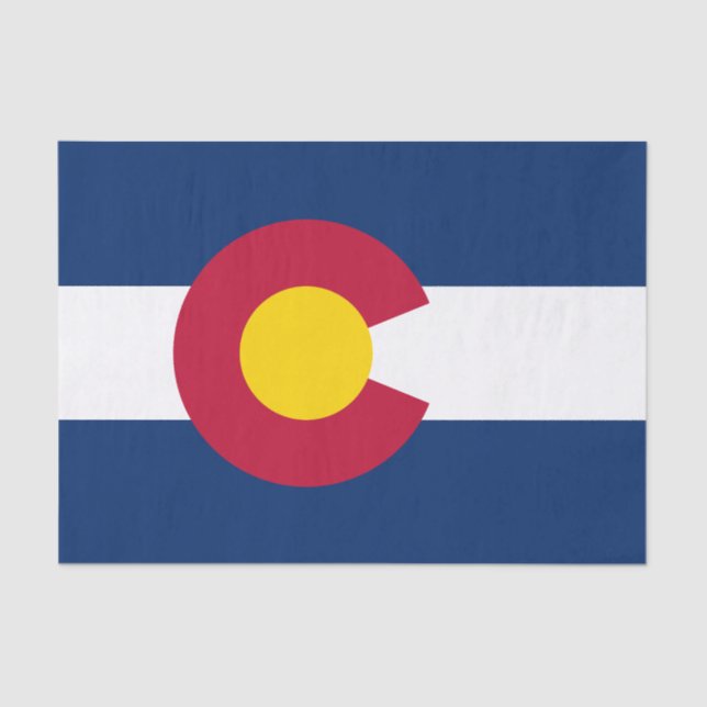 Colorado State Flag Tissue Paper (Front)