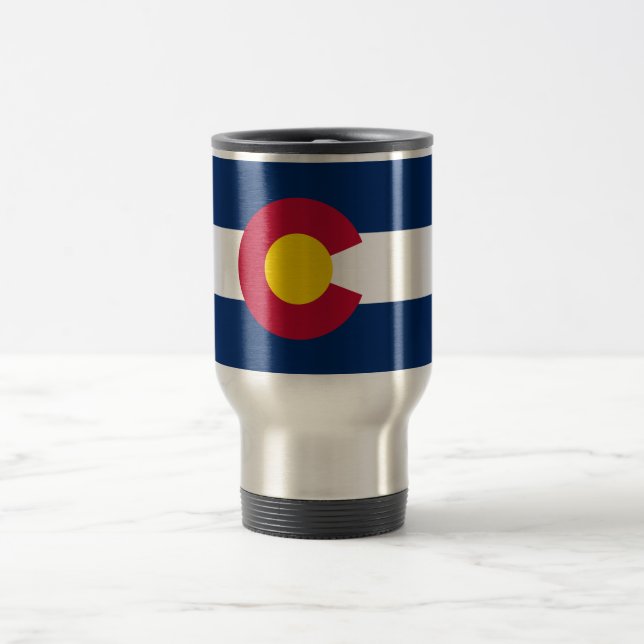 Colorado State Flag Travel Mug (Center)