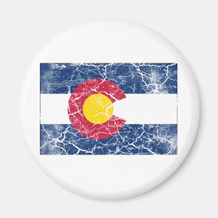 Colorado State Flag Vintage Magnet
