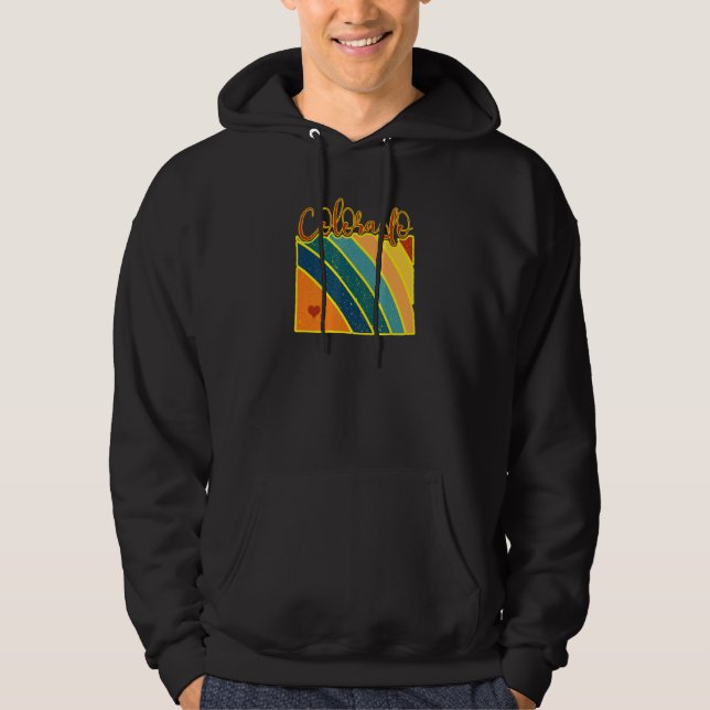 Colorado State Pride Sunset I Love Colorado Hoodie (Front)