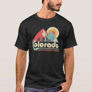 Colorado State Retro Vintage Distressed Flag T-Shirt