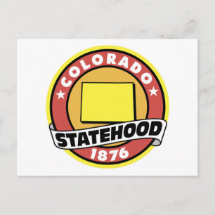 Colorado Statehood Gifts and Tees Postcard