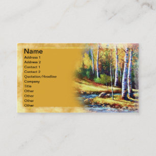 Colorado Stream Art Business Card