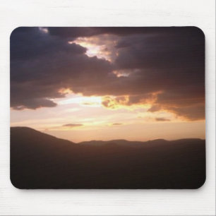 Colorado sunset in pink mouse pad