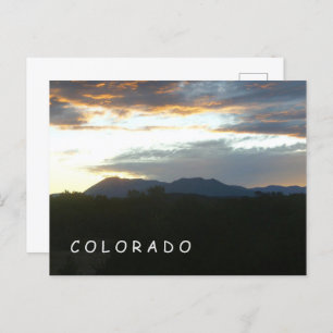 Colorado Sunset Postcard