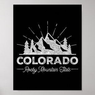Colorado T Shirt Vintage Hiking Retro Tee Design Poster