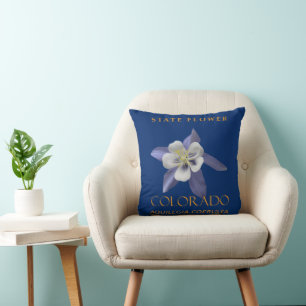Colorado Territory Flower Aquilegia coerulea Cushion