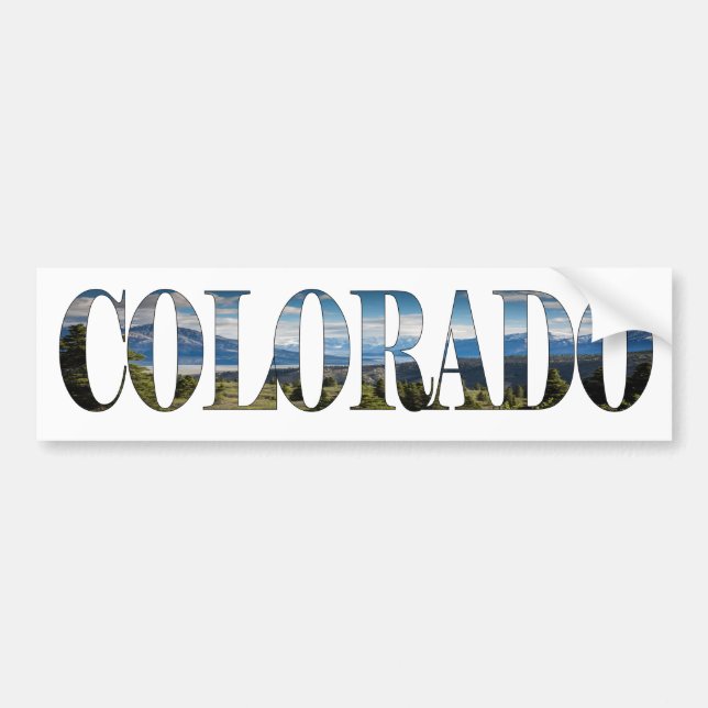 Colorado Text I Bumper Sticker (Front)