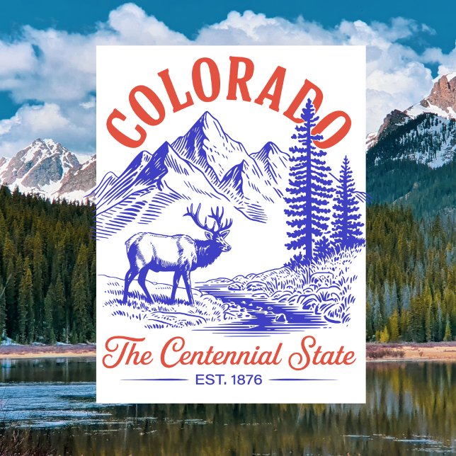 Colorado The Centennial State Est. 1876 Travel Postcard (Colorado The Centennial State Est. 1876 Travel Postcard)