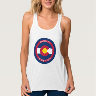 Colorado The Centennial State Personalised Flag Singlet
