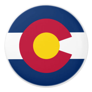 Colorado: The Centennial US State Flag Ceramic Knob
