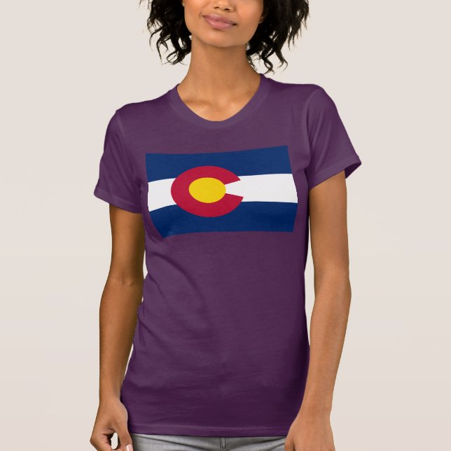 Colorado: The Centennial US State Flag T-Shirt (Front)
