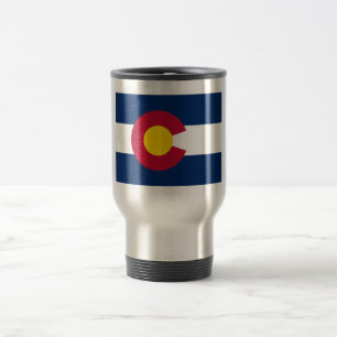 Colorado: The Centennial US State Flag Travel Mug