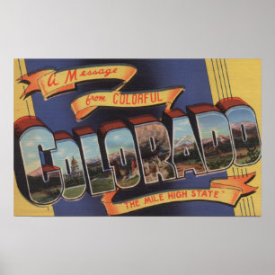 Colorado (The Mile High State) Poster