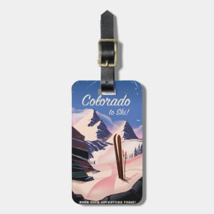 Colorado to Ski! Vintage travel poster Luggage Tag