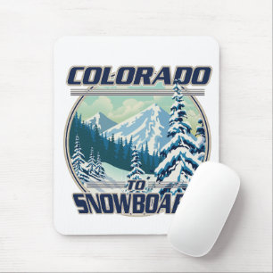 Colorado To Snowboard Mouse Pad
