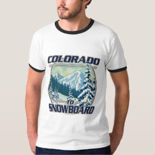 Colorado To Snowboard T-Shirt