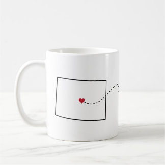 Colorado to Wisconsin - Heart2Heart Coffee Mug
