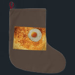 Colorado Toast & Egg Large Christmas Stocking<br><div class="desc">Colorado as a piece of toast with an egg over the Denver & Boulder area.</div>