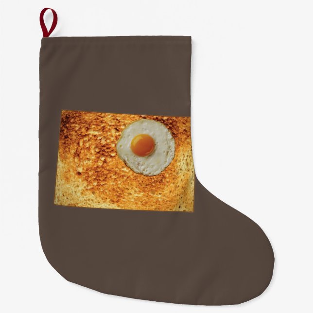 Colorado Toast & Egg Large Christmas Stocking (Front)