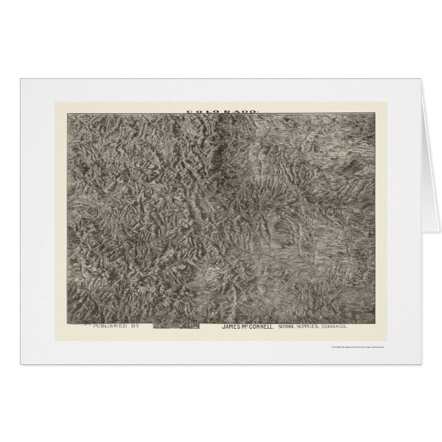 Colorado Topographical Map 1894 (Front Horizontal)