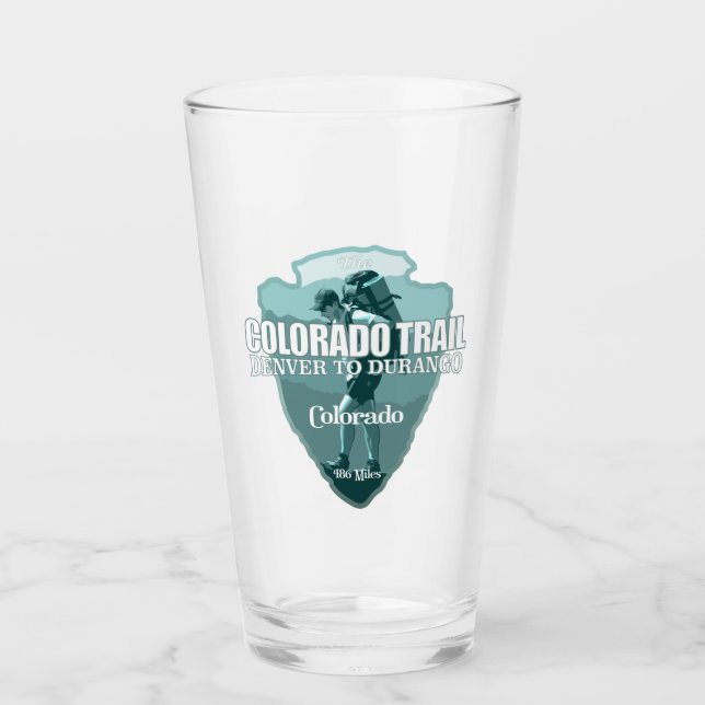 Colorado Trail (arrowhead T) Glass (Front)