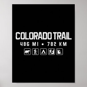 Colorado Trail Hiking Poster