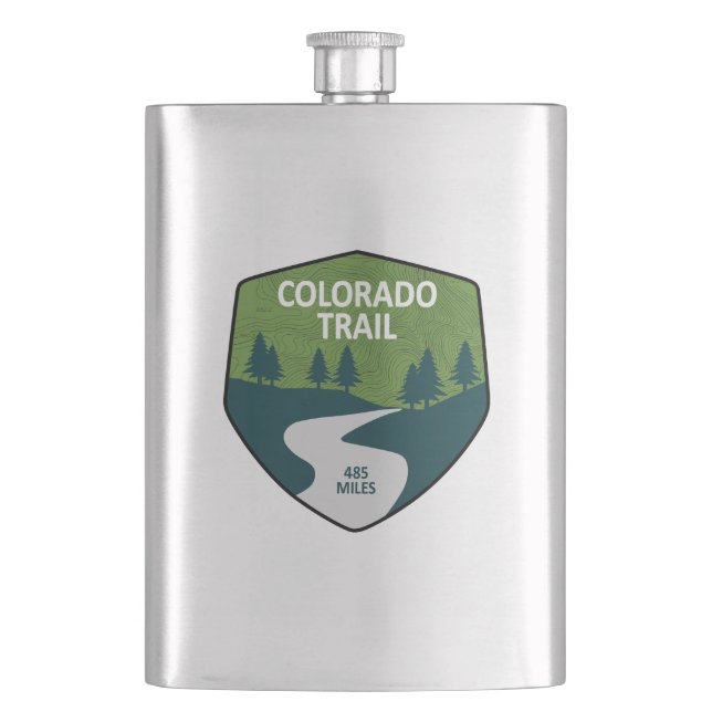 Colorado Trail Hip Flask (Front)