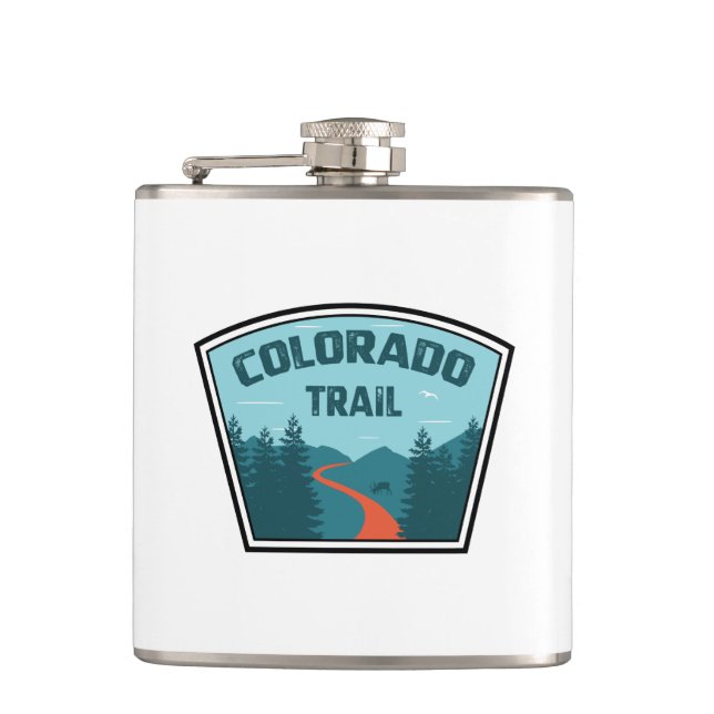 Colorado Trail Hip Flask (Front)