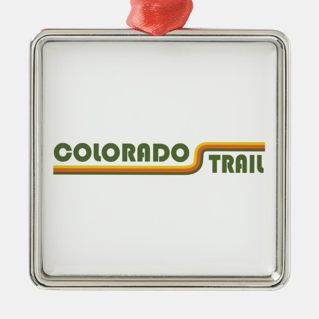 Colorado Trail Metal Tree Decoration (Front)