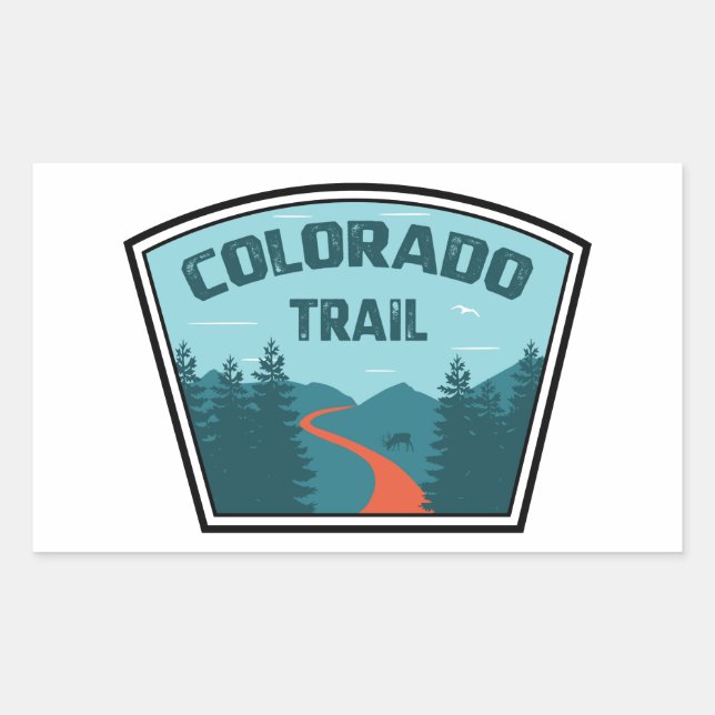 Colorado Trail Rectangular Sticker (Front)
