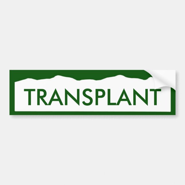 Colorado TRANSPLANT Bumper Sticker (Front)