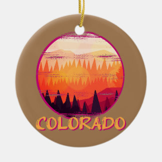 Colorado United States  Ceramic Tree Decoration