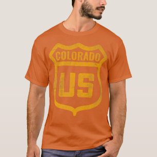 Colorado - US highway distressed weathered look ro T-Shirt