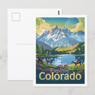 Colorado USA America Vintage Famous Travel Place Postcard