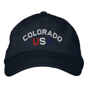 Colorado USA Embroidered Navy Blue Cap