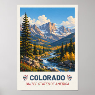 Colorado USA – Vintage Travel Poster