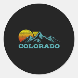 Colorado Vintage Souvenir  Classic Round Sticker