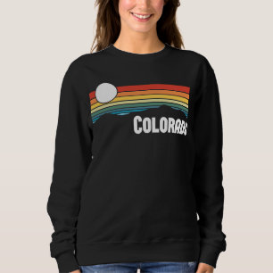 Colorado Vintage Sunset 80s Retro Summer State USA Sweatshirt
