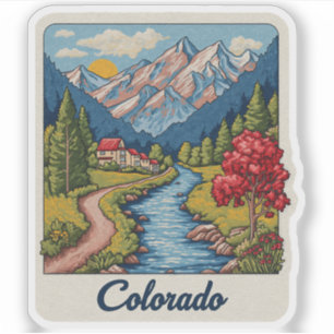 Colorado Vintage Travel Art