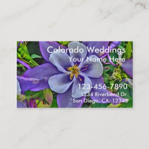 Colorado Weddings customisable business cards