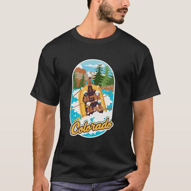 Colorado Whitewater Rafting T-Shirt (Front)