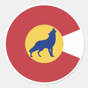 Colorado Wolf Classic Round Sticker