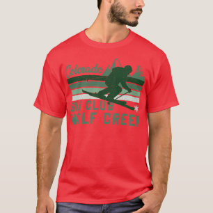 Colorado Wolf Creek Ski Club Distressed Style T-Shirt