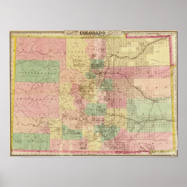 ColoradoPanoramic Map Poster (Front)