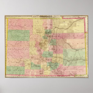 ColoradoPanoramic MapColorado Poster
