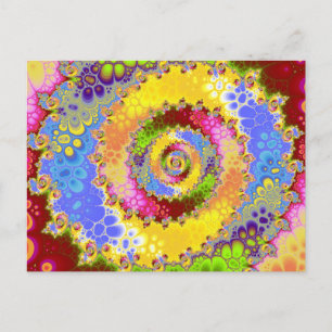 Colorama Spiral Postcard