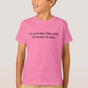 colorblind grandpa pink T-Shirt