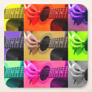 Colorblind Guitar - Kaliediscope - Coaster
