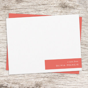 Colorblock Bold Red Modern Minimalist Simple Card